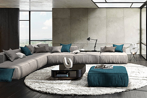 Комплект длинных бескаркасных диванов Фри Лаунж для гостиной